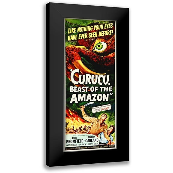 Hollywood Photo Archive 8x14 Black Modern Framed Museum Art Print Titled - Curucu, Beast Of The Amazon, 1956 - Tall
