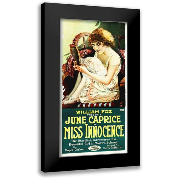 Hollywood Photo Archive 9x14 Black Modern Framed Museum Art Print Titled - Miss Innocense