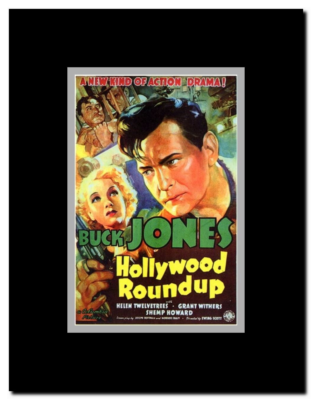 Hollywood Roundup Framed Movie Poster