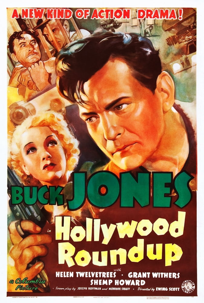 Hollywood Roundup U Canvas Art -  (11 x 17)