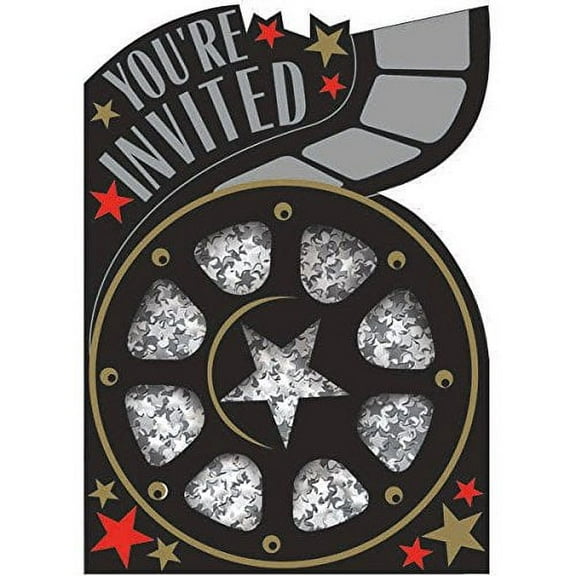 Hollywood Shaker Invitations 8ct