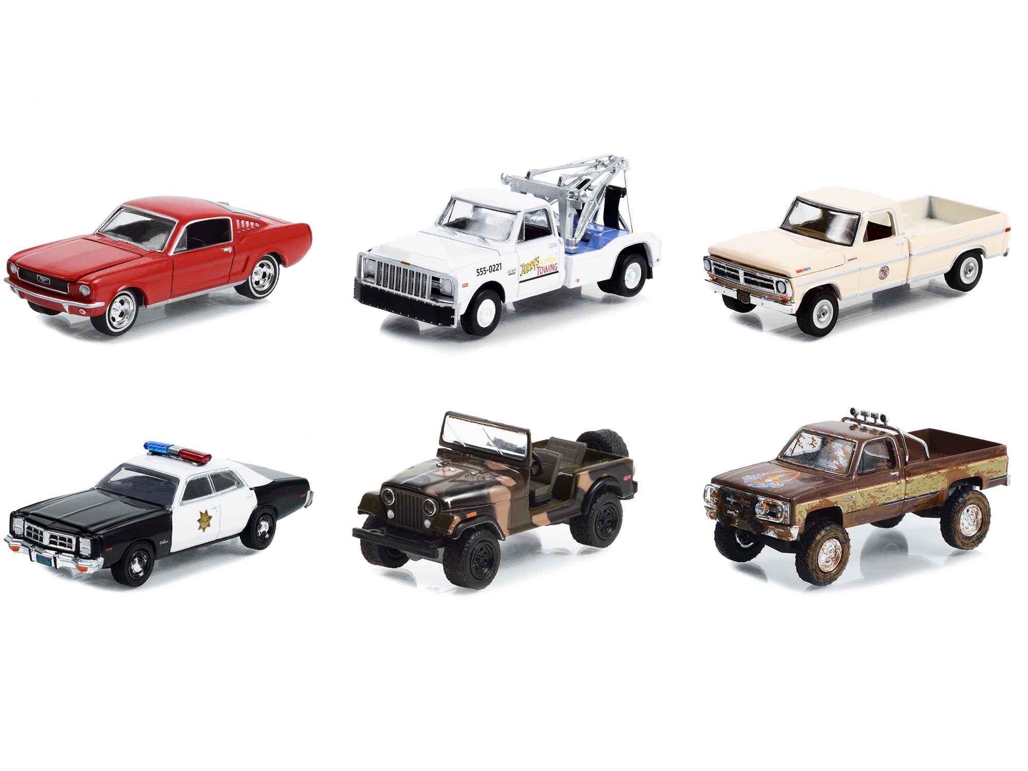 Hollywood Special Edition Fall Guy Stuntman Association The Fall Guy 1981 1986 TV Series Set of 6 pieces 1 64 Diecast Model Cars by Greenlight Walmart