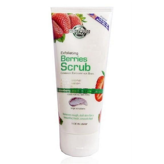 Hollywood Style 50310 Exfoliating Berries Scrub in Tube, 150 ml