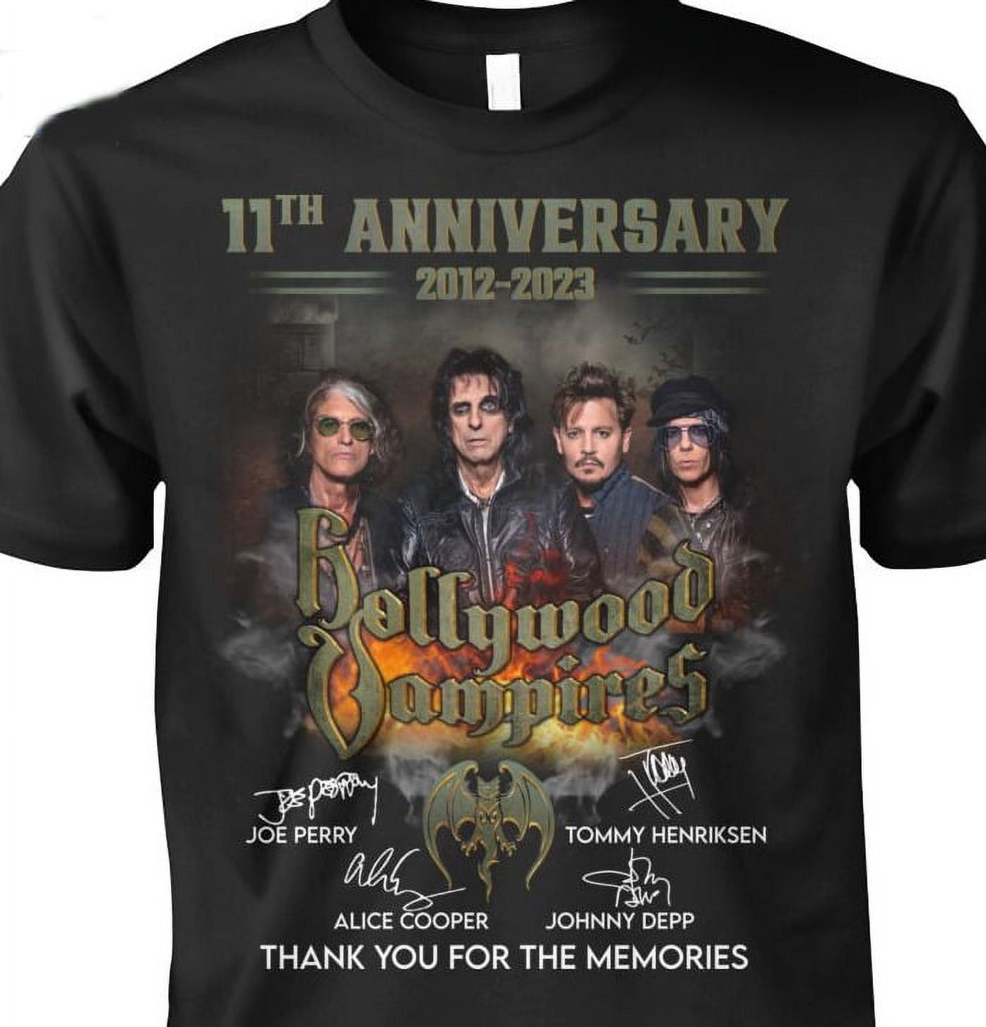 Hollywood Vampires 11Th Anniversary 20122023 Signature TShirt