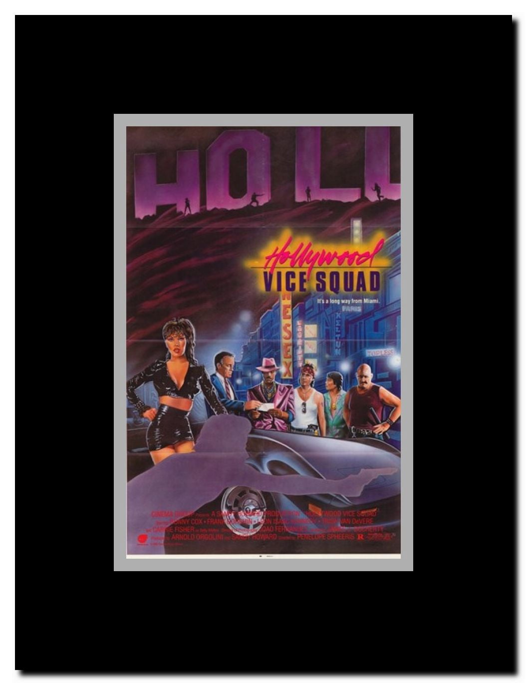 Hollywood Vice Squad Framed Movie Poster