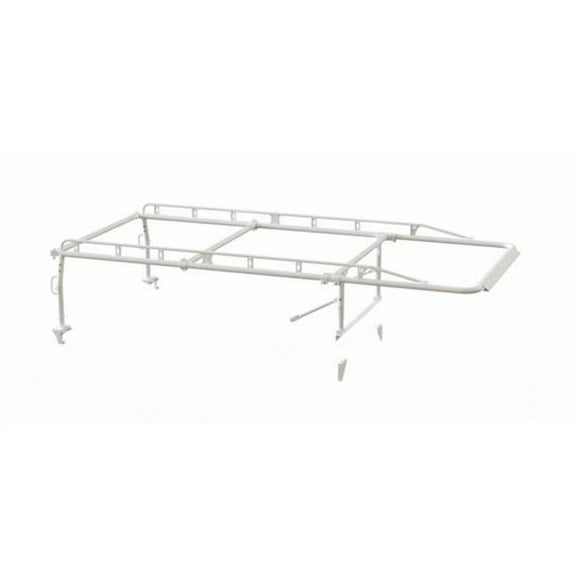 Holman 2SBS8RW Pro Rack Full Kit with Service Bodies, 8 ft. Body, Standard Cab, White Model 2SBS8RW