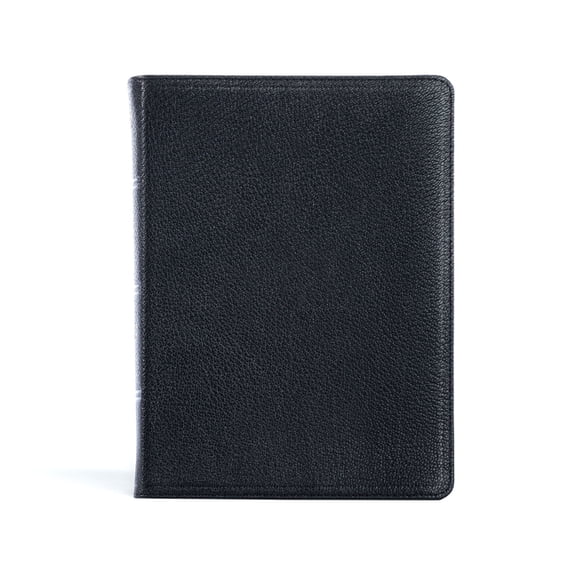 Holman Handcrafted Collection CSB Pastor's Bible, Verse-By-Verse Edition, Holman Handcrafted Collection, Black Premium Goatskin, (Hardcover)