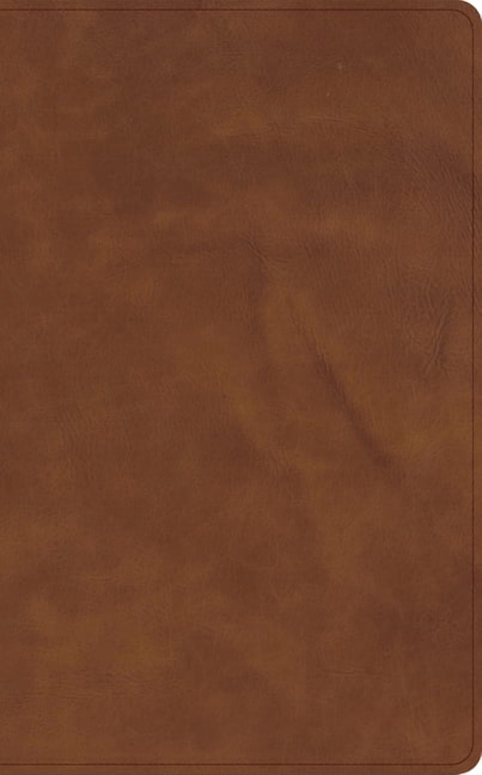 Holman Handcrafted Collection CSB Single-Column Wide-Margin Bible, Holman Handcrafted Collection, Marbled Tan Premium Calfskin, (Hardcover)