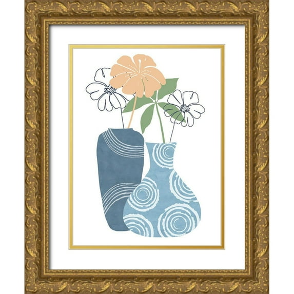 Holman, Nicholas 15x18 Gold Ornate Wood Framed with Double Matting Museum Art Print Titled - Setting the Table II