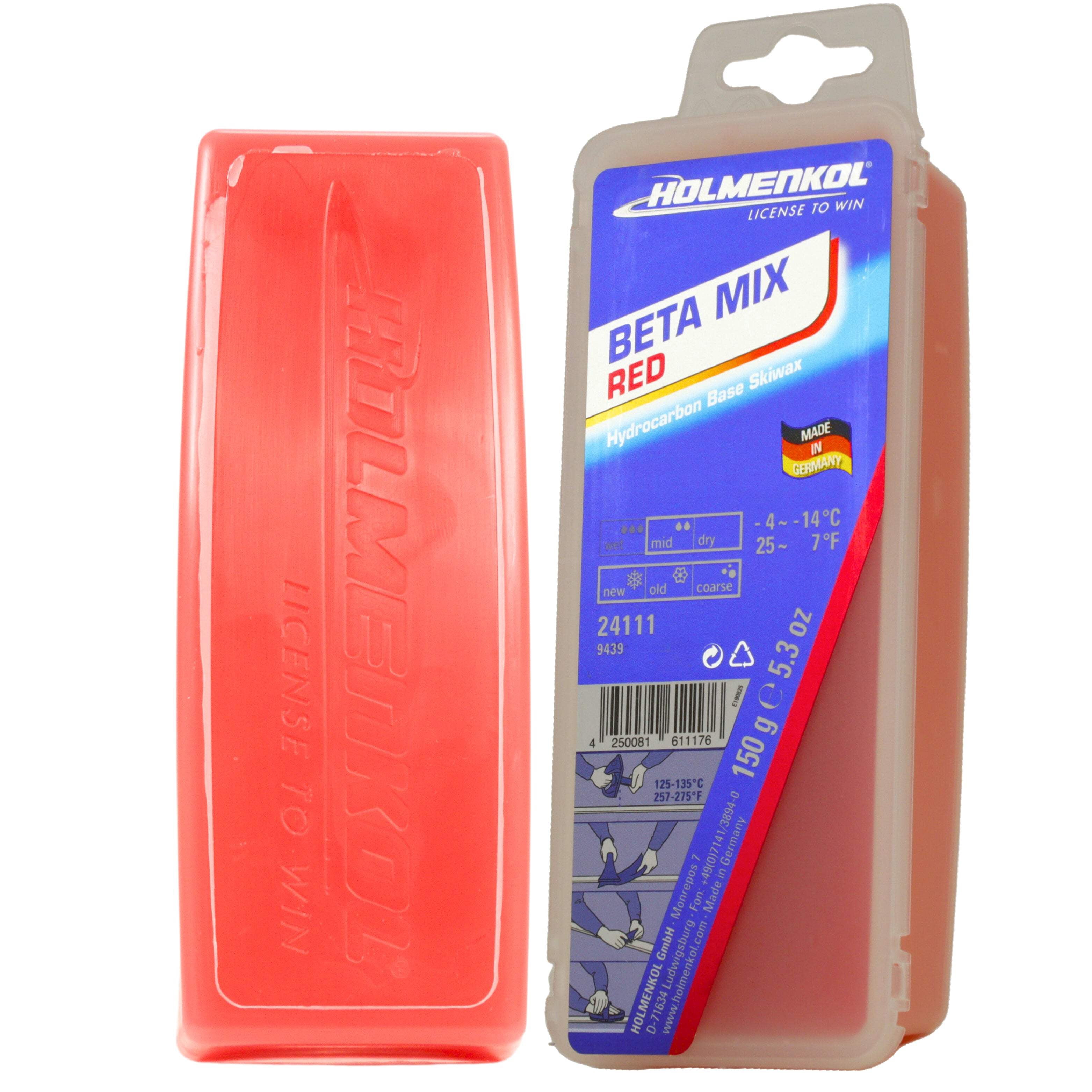 Holmenkol Fart BETAMIX 150gr – Fart Ski Polyvalent Pour Neige Froide, -4°C à -14°C