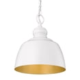 thumbnail image 1 of Wry Lighting Holmes 1-light Pendant in Matte White, 1 of 4