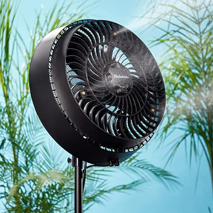 Holmes 16" Oscillating Outdoor Misting Manual Stand Fan with Hose