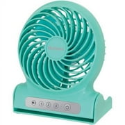 Holmes 4" 3-Speed Rechargeable Personal Electric Tabletop Fan