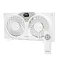 thumbnail image 1 of Holmes 9" Digital Window Fan, 3-Speed, Thermostat, Remote, Adjustable Extenders, 1 of 10