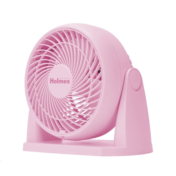 Holmes Blizzard 8 Inch Air Circulator Fan with CleanBreeze and 3 Speeds Pink
