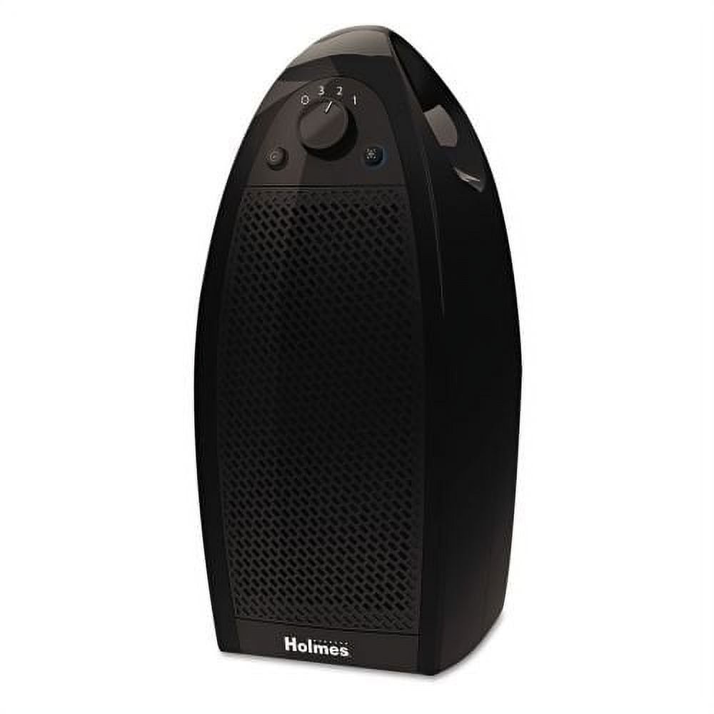 Holmes Mini Tower Air Purifier with Maximum Dust Removal Filter For Small Rooms HAP9413B Black