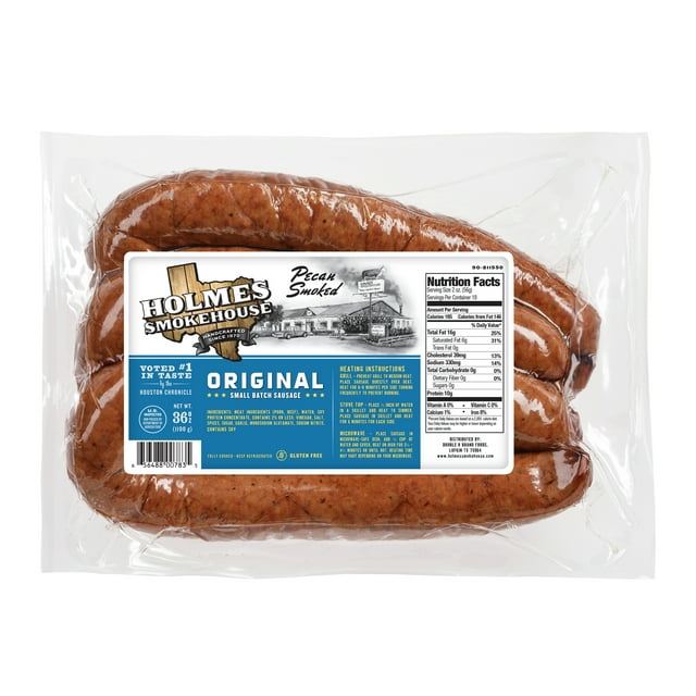 Holmes Smokehouse Family Pack Original Rope Smoked Sausage, 36oz