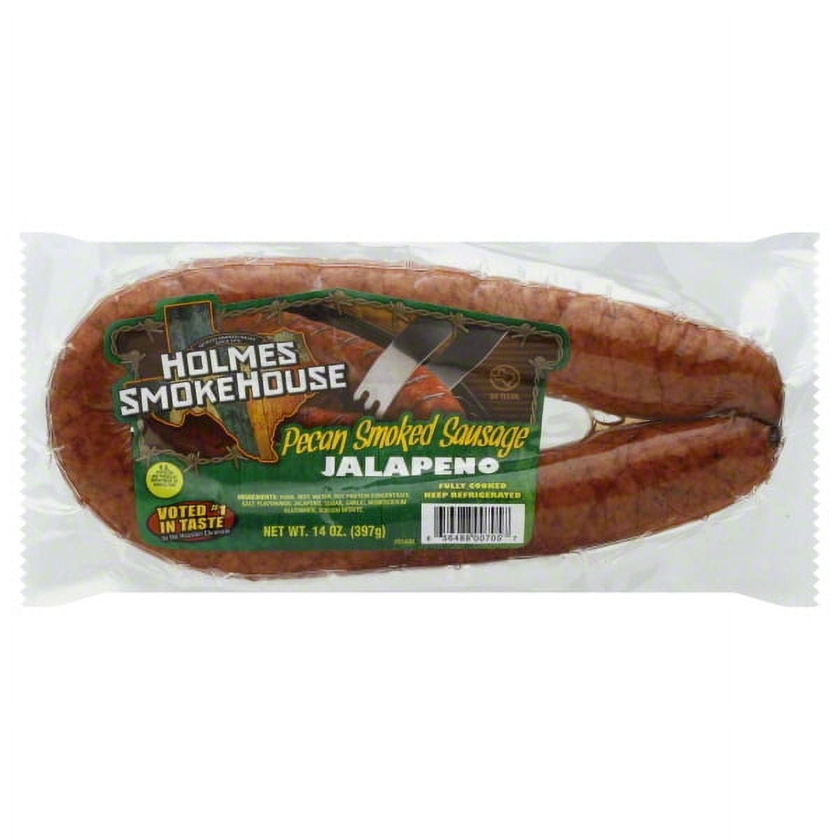 Holmes Smokehouse Jalapeno Pecan Smoked Sausage, 14 oz