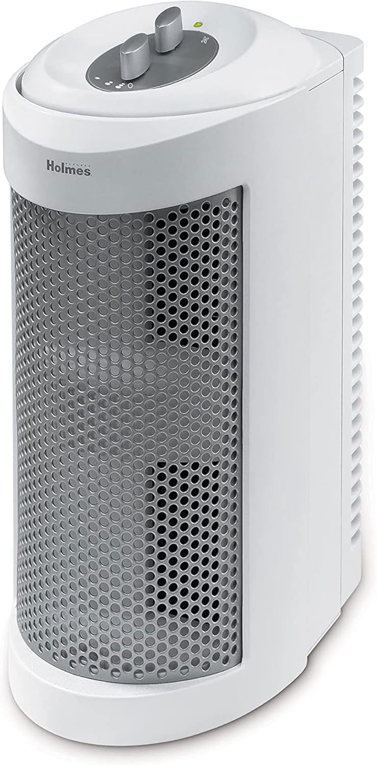 Holmes True HEPA Allergen Remover Mini Tower Air Purifier with Optional