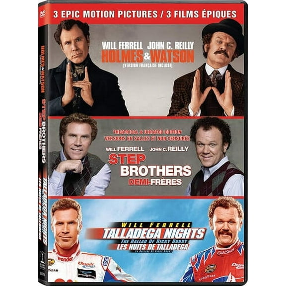 Holmes & Watson / Step Brothers / Talladega Nights: The Ballad Of Ricky Bobby (DVD)