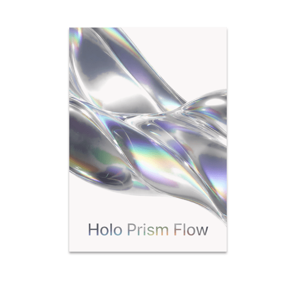 Holo Prism Flow Iridescent Wall Art - Contemporary Art Enthusiast - 13x19 Poster Print