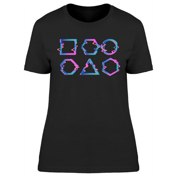 Holo Shapes T-Shirt Women -Image by Shutterstock, Female XX-Large