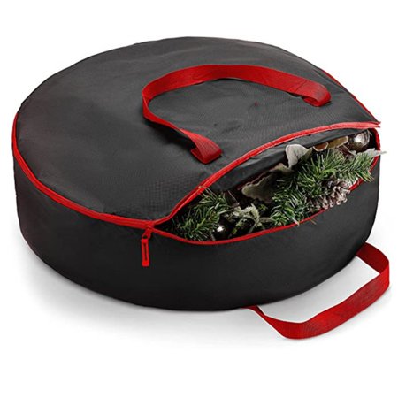 Holocky Christmas Wreath Storage Bag Zippered Bag with Carry Handles