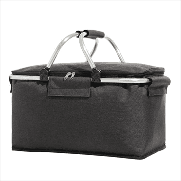 Holocky Large Picnic Basket Insulated Foldable Cooler Bag for Camping Picnic Travel Lunch Bag