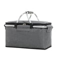 thumbnail image 1 of Holocky Large Picnic Basket Insulated Foldable Cooler Bag for Camping Picnic Travel Lunch Bag, 1 of 5