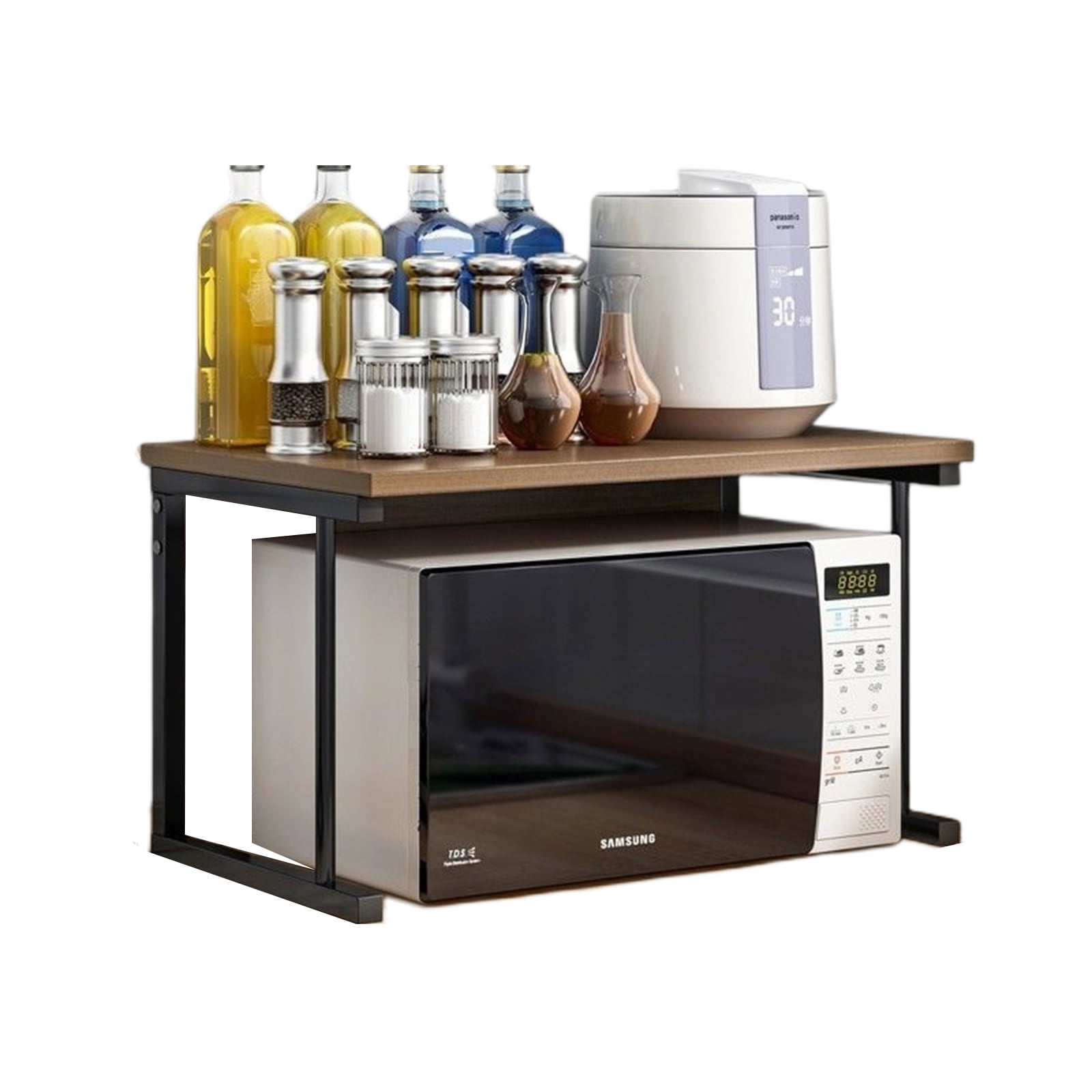 Holocky Microwave Oven Rack Stainless Steel Microwave Expandable Space ...