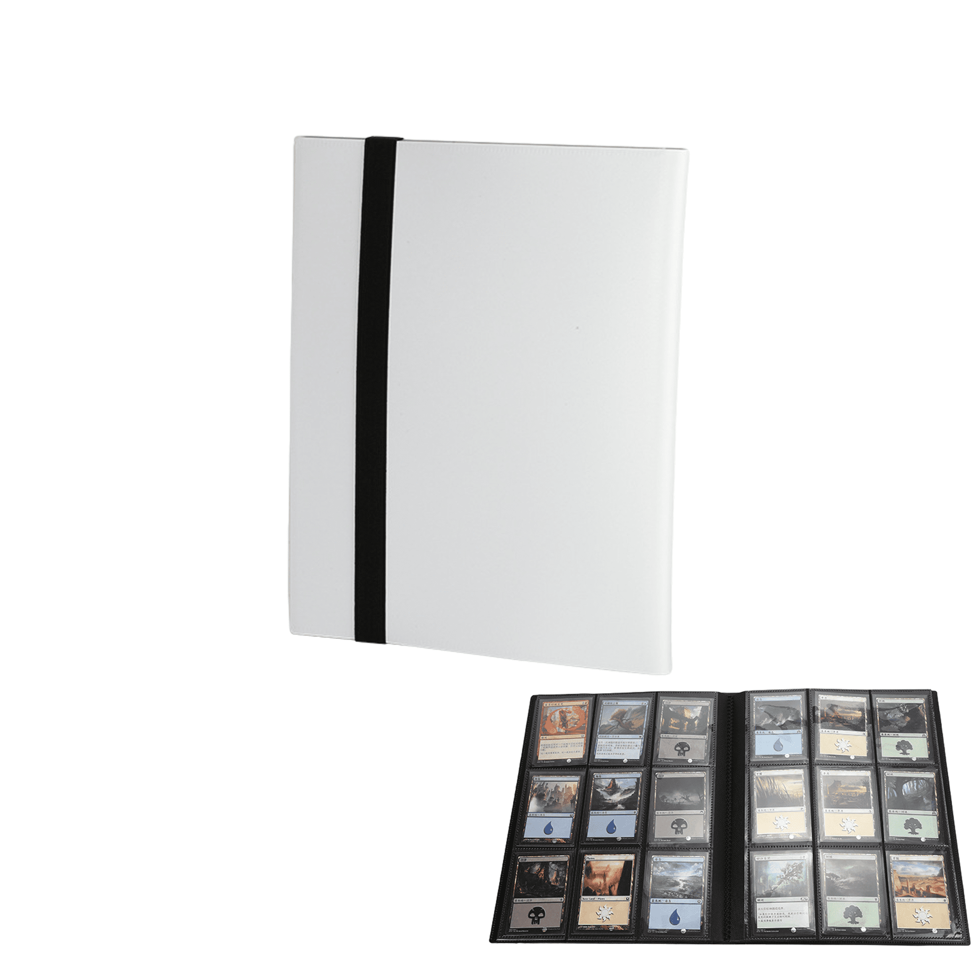 Holocky Toploader Binder, Holds 540 Cards, White, Side Insert Design ...