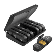 Holocky Weekly Pill Organizer 3 Times a Day Portable Pill Box 3 Times a Day Black
