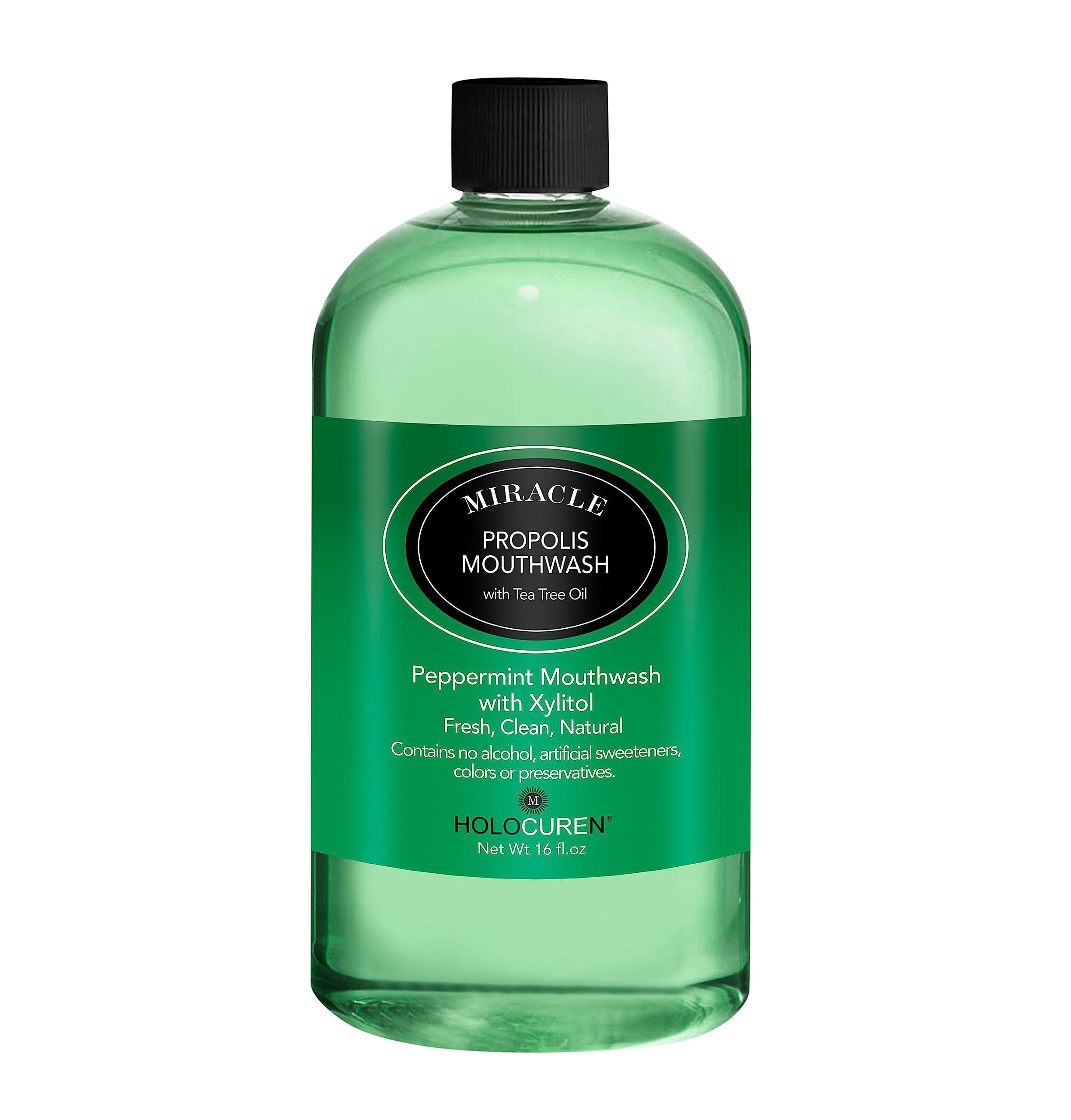 Holocuren Miracle Propolis Natural Mouthwash with Tea Tree Oil 16oz 1pk