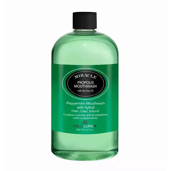 Holocuren Miracle Propolis Natural Mouthwash with Tea Tree Oil 16oz 1pk