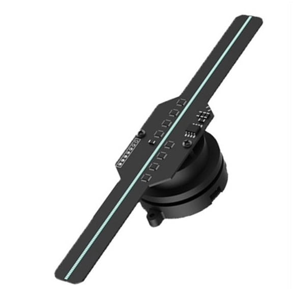 Hologram 3D Ventilador Fan Advertising Display Luces Led light Sign Holographic Player Support Images Video Draw Audiences