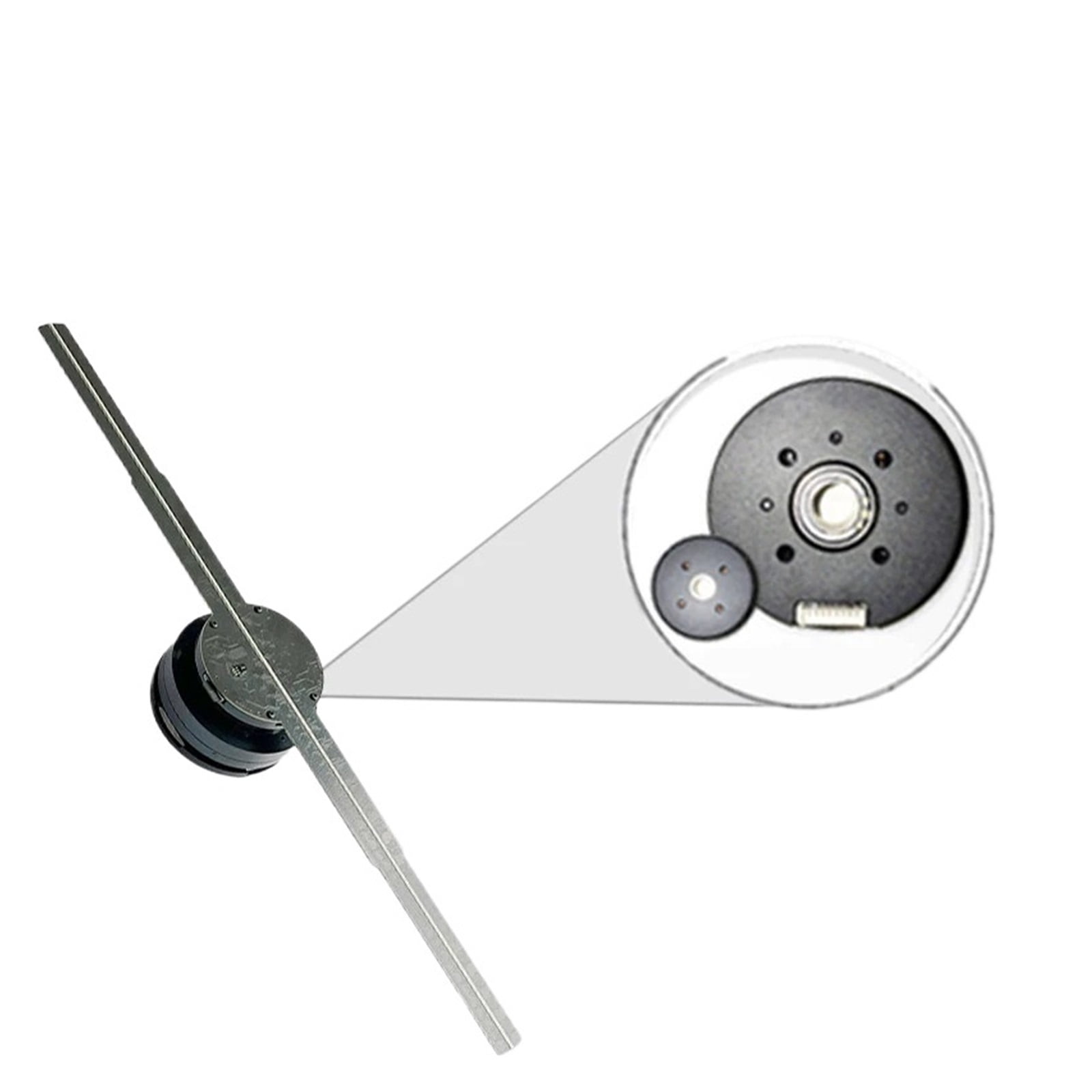 Hologram Fan Projector, 42CM 384Pcs WIFI Hologram 3d Fan Projector Advertise Imaging Logo Light Holographic Led Fan Party Decoration Advertising Display