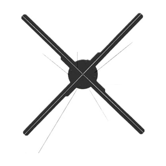 Hologram Fan Projector, 65CM 3D Hologram Fan 4K Advertising Projector Holographic Projection WIFI LED Light For Event Part Decoration Wedding