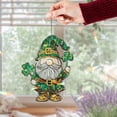 thumbnail image 1 of Hologram Gnome Acrylic Rainbow Suncatcher Green Shamrock Window Hanging Lucky Irish Decor Spring, 1 of 5