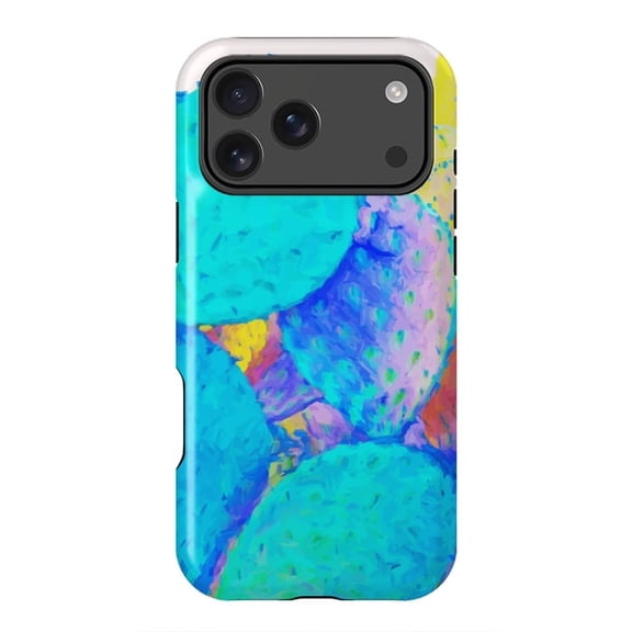 Holograph Cactus Iridescent Abstract Desert Pattern Case for iPhone 17 to 11 Pro Max