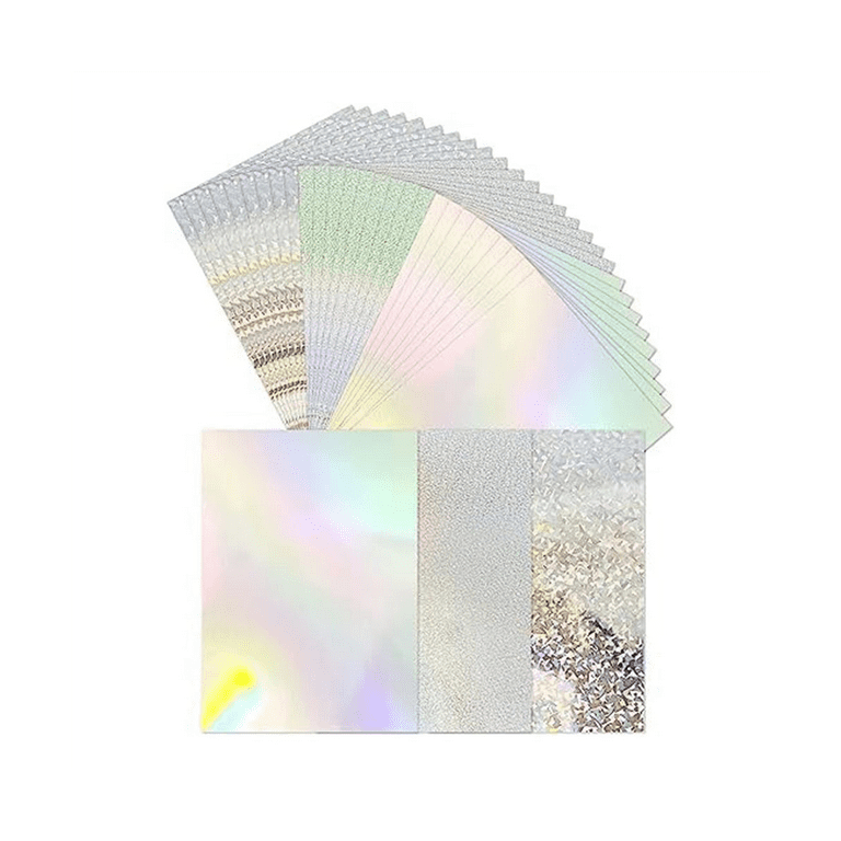 Holographic Cardstock Shiny Fluorescent Thick Cardstock Mirror