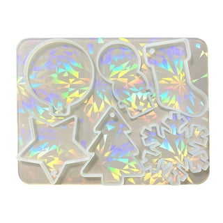 Holographic Coaster Mold Resin Casting Silicone Resin Coaster Mold Mould D  8U2E W1D1 