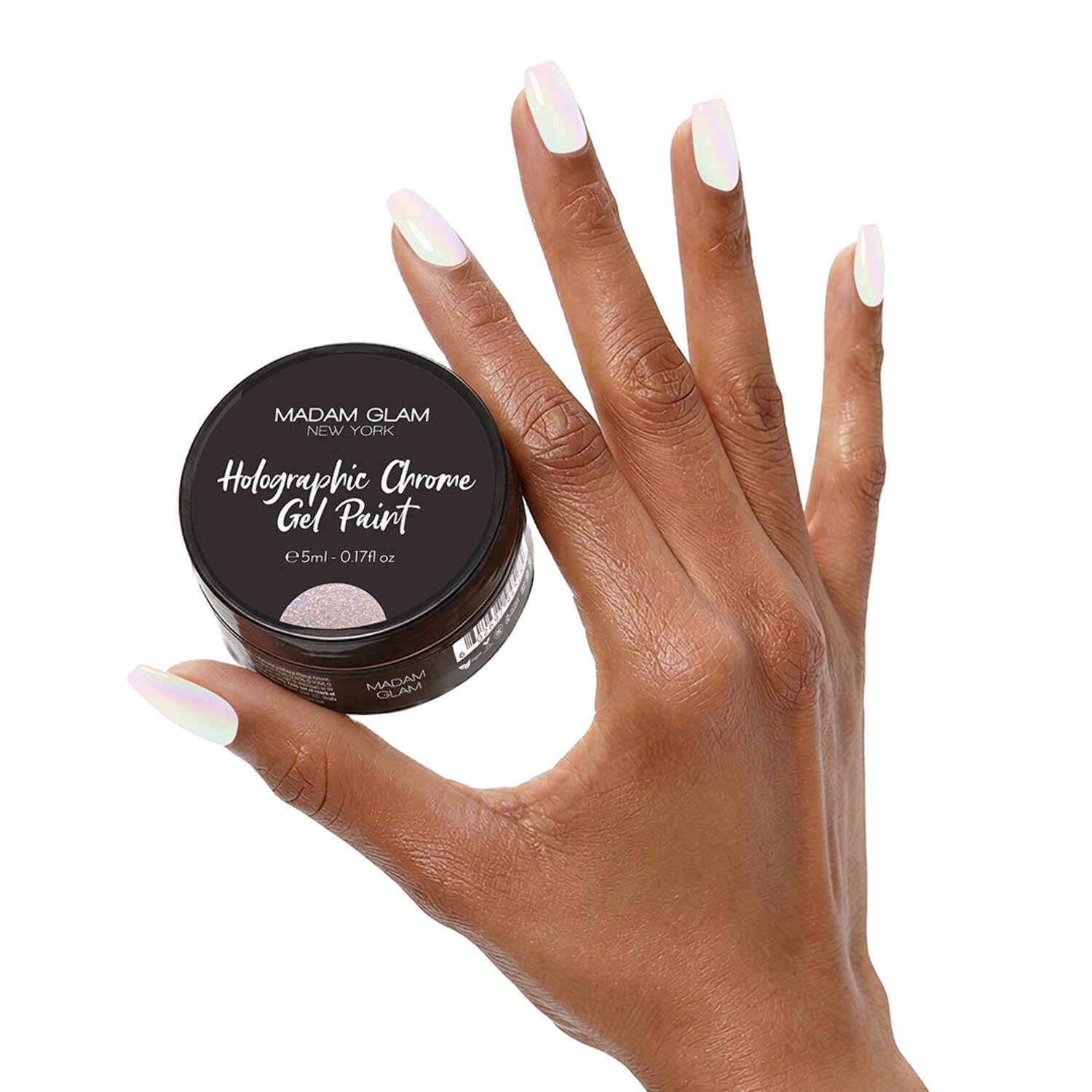 Holographic Chrome Gel Paint
