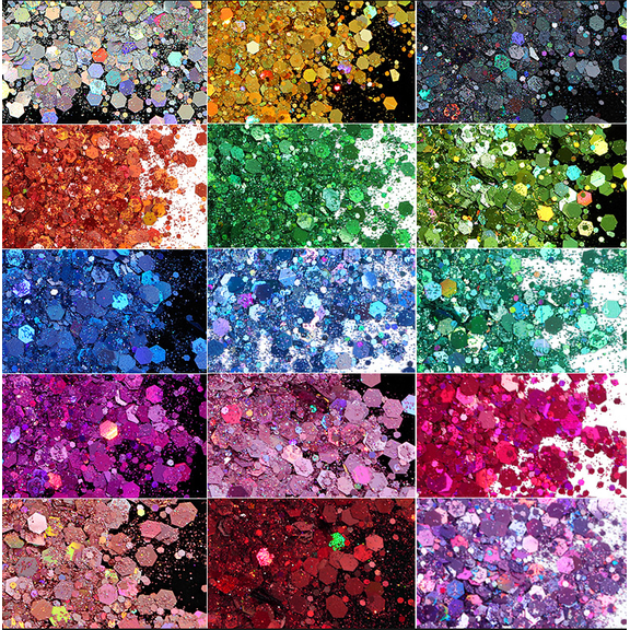 Holographic Chunky Glitter 12 Pack, Craft Glitter for Resin Art, Cosmetic Glitter for Nail Body Face Eye, Epoxy Resin Sparkle for Slime Tumbler Jewelry Making