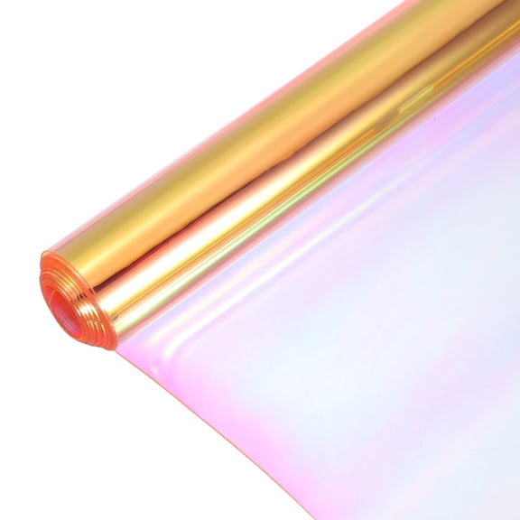 Holographic Clear Vinyl Film Holographic Fabric 12"x48",Laser Pink