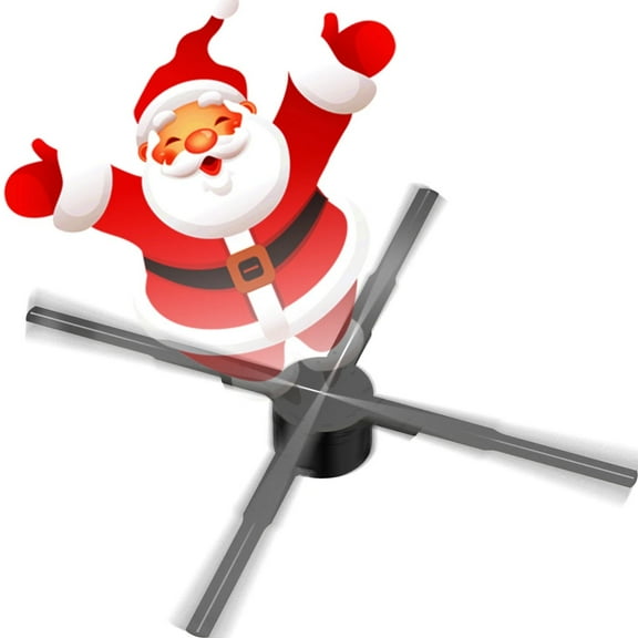 Holographic Fan, 3D Hologram Projector Advertising Display Fan Wall-mounted Player 3D Naked Eye 2K HD LED Photo Video Fan With 722pcs LED ,Creating Good Attraction