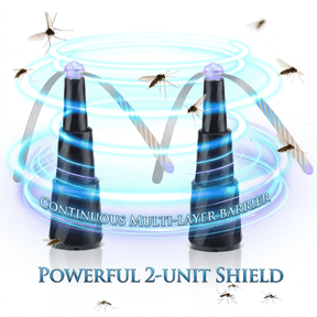 Holographic Fly Repellen, Table Fly Swatter Spinner, Cordless Rechargeable Fan for Outdoor Picnic Fly Control, 2 Pack