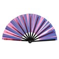 thumbnail image 1 of Holographic Folding Fan Portable Iridescent Handheld Fan Summer Cooling Fan Decoration Dance Performance Props Party Accessories, 1 of 8