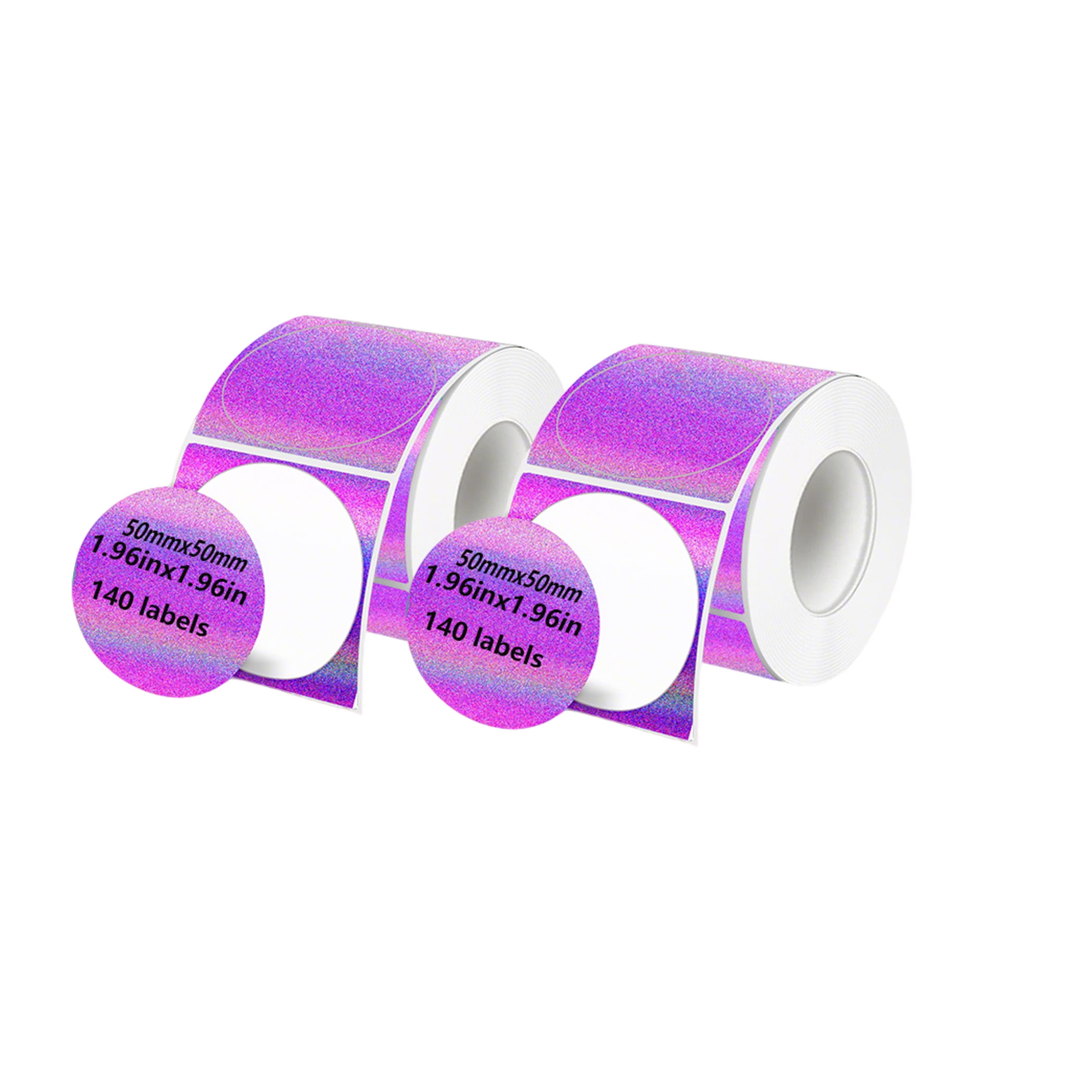 Holographic Glitter Thermal Label Stickers Compatible with Phomemo ...