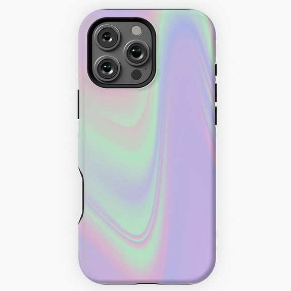 Holographic Iridescent Reflective Art Phone Case for iPhone 11 12 13 14 15 16 17 Pro Max