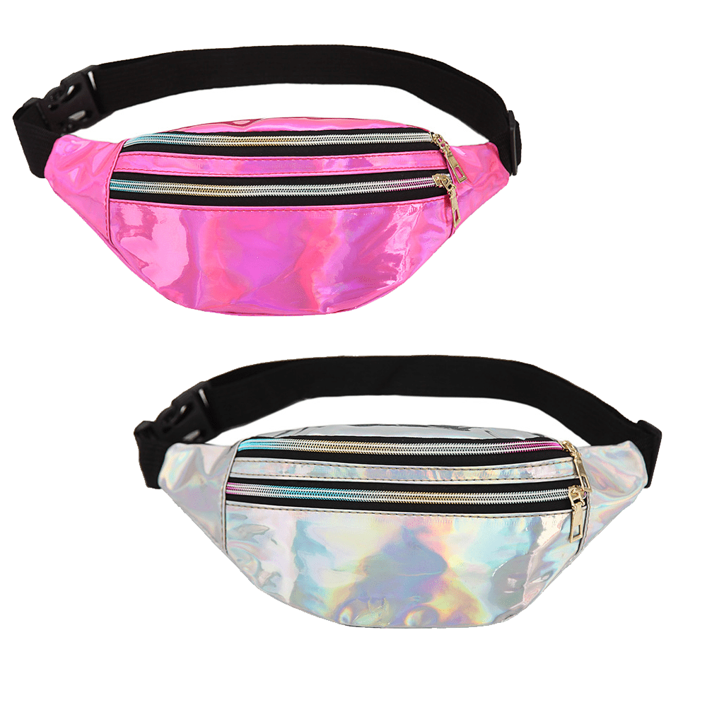 3 Zip Belt bag for college girls outfit plain color waist bag new and  trendy bags